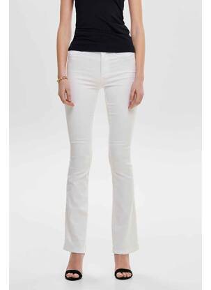 Jeans coupe large blanc ONLY pour femme