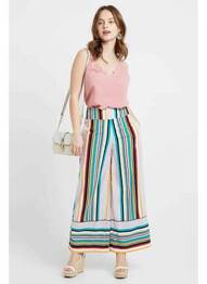 Pantalon 7/8 violet ONLY femme
