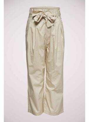 Pantalon large beige JACQUELINE DE YONG pour femme