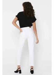 Jeans coupe droite blanc ONLY pour femme seconde vue