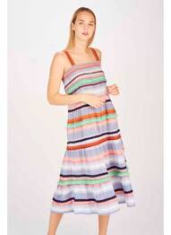 Robe mi-longue bleu ONLY femme