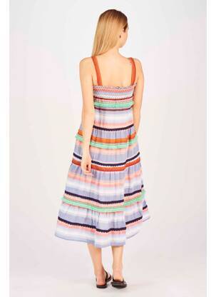 Robe mi-longue bleu ONLY femme