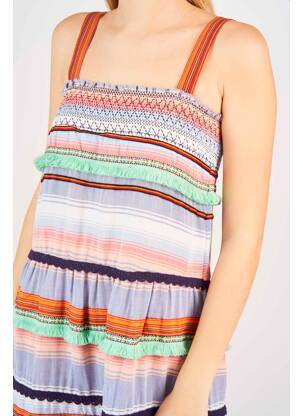 Robe mi-longue bleu ONLY femme