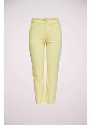 Pantalon droit jaune JACQUELINE DE YONG femme