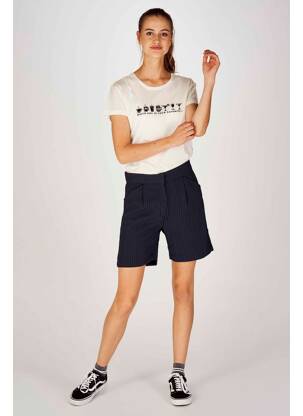 Short bleu JACQUELINE DE YONG femme