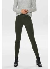 Pantalon slim vert ONLY pour femme seconde vue