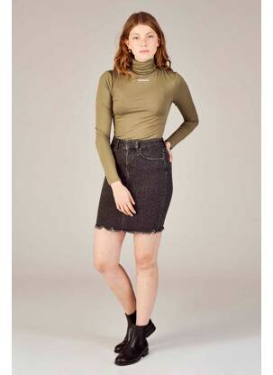 Jupe mi-longue marron ONLY femme