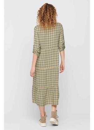 Robe longue jaune ONLY femme