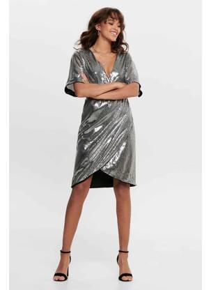 Robe mi-longue noir JACQUELINE DE YONG femme
