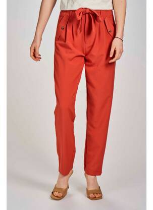 Pantalon large rouge JACQUELINE DE YONG femme