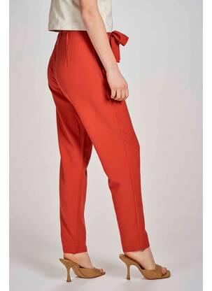 Pantalon large rouge JACQUELINE DE YONG femme