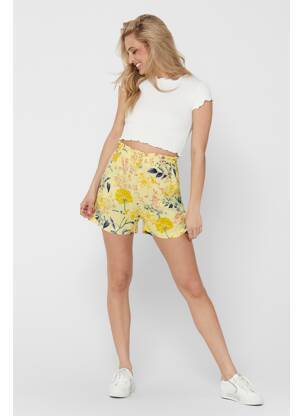 Short jaune ONLY femme