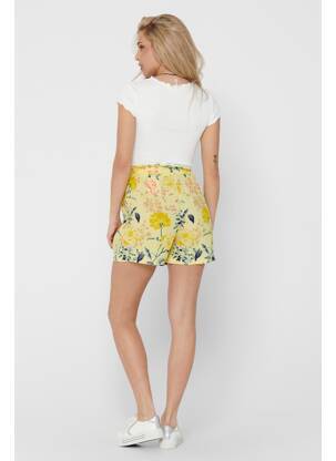 Short jaune ONLY femme