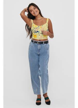 Crop top jaune ONLY femme