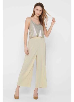 Pantalon droit or ONLY femme