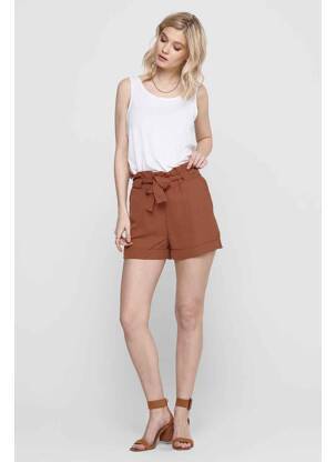 Short marron ONLY femme