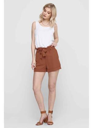 Short marron ONLY femme