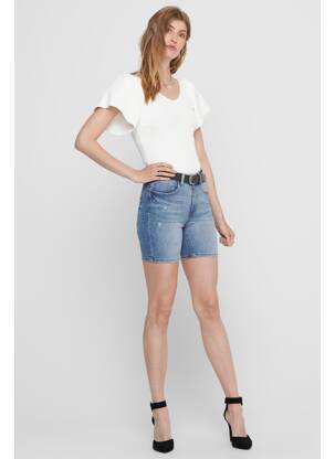 Short bleu JACQUELINE DE YONG femme