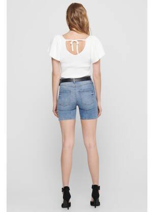 Short bleu JACQUELINE DE YONG femme