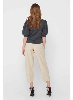 Pantalon large beige JACQUELINE DE YONG femme