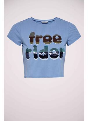 Crop top bleu ONLY femme