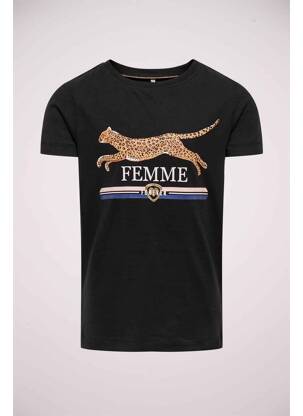 T-shirt noir ONLY fille