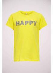 T-shirt jaune ONLY pour fille seconde vue