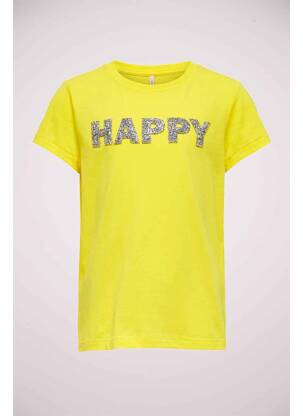 T-shirt jaune ONLY pour fille