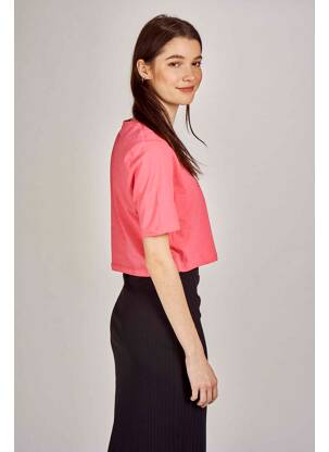 Crop top rose ONLY femme