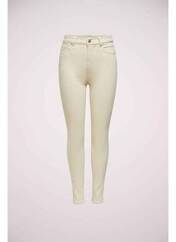 Jeans skinny beige ONLY pour femme seconde vue