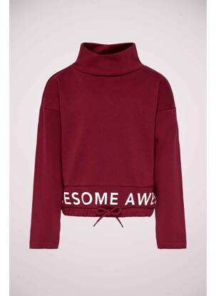 Sweat-shirt rouge ONLY pour fille