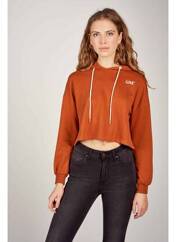 Sweat-shirt à capuche marron ONLY pour femme seconde vue