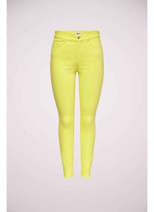 Pantalon slim jaune ONLY femme