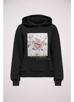 Sweat-shirt à capuche noir ONLY femme