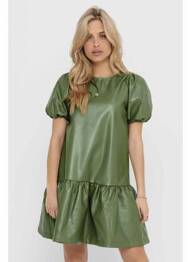 Robe mi-longue vert ONLY femme
