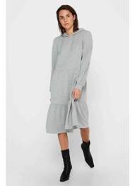 Robe mi-longue gris JACQUELINE DE YONG femme