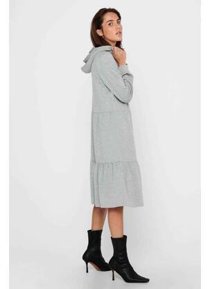 Robe mi-longue gris JACQUELINE DE YONG femme