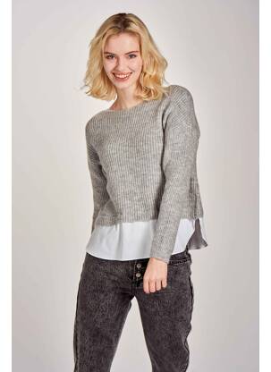 Pull gris ONLY pour femme