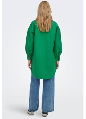 Manteau court vert ONLY femme
