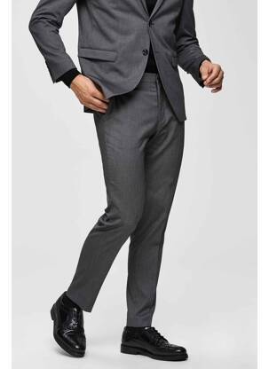 Pantalon chino gris SELECTED homme