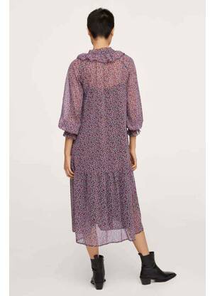Robe mi-longue rouge MANGO femme