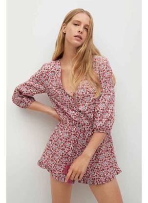Combishort rose MANGO femme