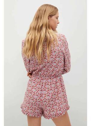 Combishort rose MANGO femme