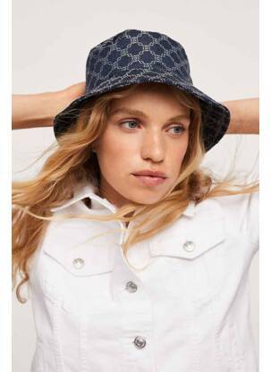 Chapeau bleu MANGO pour femme