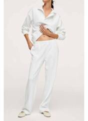 Pantalon droit blanc MANGO pour femme seconde vue
