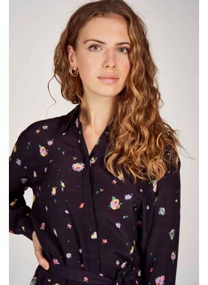 Robe mi-longue noir CATWALK JUNKIE. femme