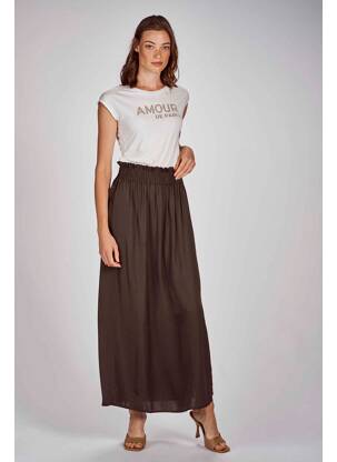 Jupe longue vert MORGAN femme