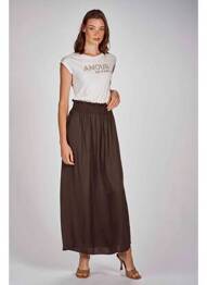 Jupe longue vert MORGAN femme