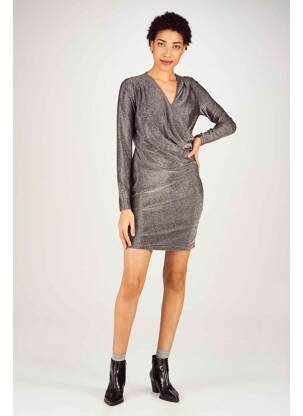 Robe courte argent MORGAN femme