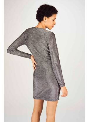 Robe courte argent MORGAN femme